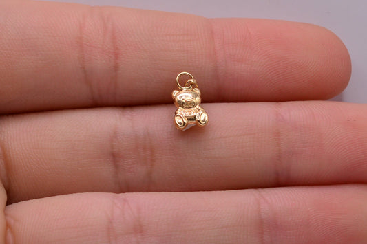 Dije Oso peluche / 0.27 Gr / 1.3 Cm / Oro amarillo 18k