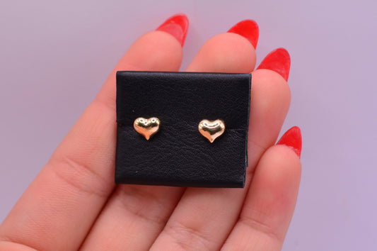 Topos Corazon Inflado / 0.64 Gr / 6.8 mm / Oro amarillo 18k