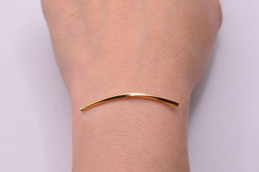 Herraje Cilindro liso / 0,31 Gr / 4 Cm / Oro amarillo 18k
