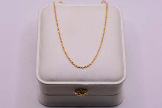 Cadena Lazo / 0,81 Gr / 45 Cm / 1,15 mm / Oro amarillo 18k