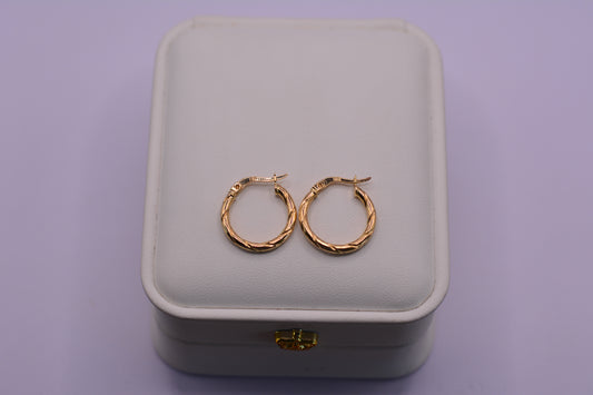 Candonga Melcocha / 1.29 Gr / 2 Cm / Oro amarillo 18k