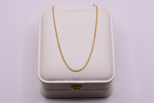 Cadena Cubana / 1.18 Gr / 50 Cm / 1.15 mm / Oro amarillo 18k / It