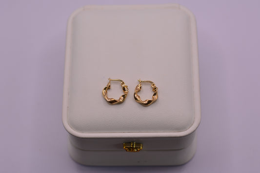 Candonga Entorchadas Serpiente / 1.02 Gr / 1.5 Cm / Oro amarillo 18k