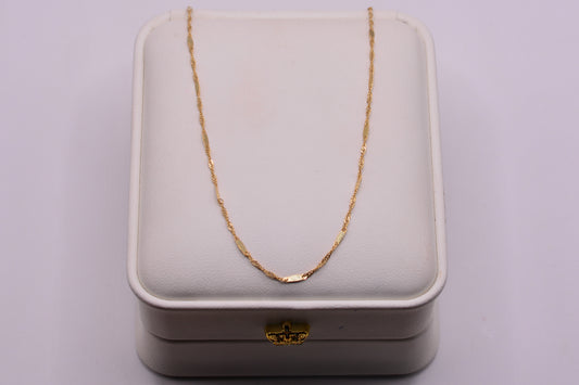 Cadena Singapur especial / 1.17 Gr / 45 Cm / 1.75 mm / Oro amarillo 18k / It