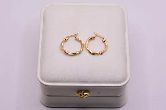 Candonga Entorchada Alma / 1,21 Gr / 1,9 Cm / Oro amarillo 18k