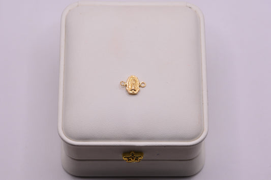 Herraje Virgen Guadalupe silueta / 0.34 Gr / 1 Cm / Oro amarillo 18k