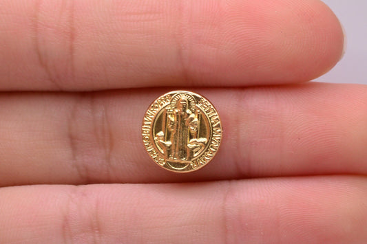 Herraje San Benito / 0,62 Gr / 1,3 Cm / Oro amarillo 18k