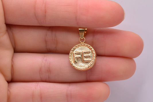 Dije Fe / 1,12 Gr / 2,3 Cm / Oro amarillo 18k