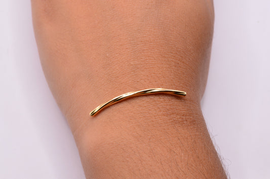 Herraje Cilindro en Espiral / 0,38 Gr / 4 Cm / Oro amarillo 18k
