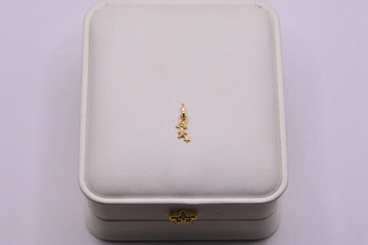 Dije 3 estrellas / 0,24 Gr / 1,3 Cm / Oro amarillo 18k