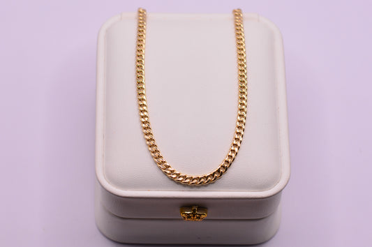 Cadena Cubana / 3.76 Gr / 60 Cm / 3.34 mm / Oro amarillo 18k / It