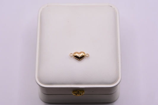 Herraje Corazon inflado / 0.32 Gr / 1.3 Cm / Oro amarillo 18k