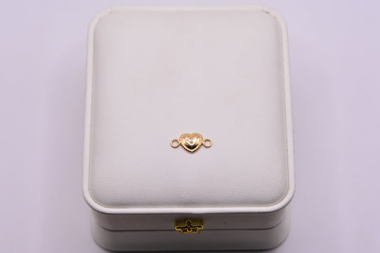 Herraje Corazon puntos / 0,25 Gr / 1,4 Cm / Oro amarillo 18k