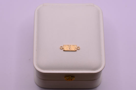Herraje Dolar / 0.59 Gr / 2 Cm / Oro amarillo 18k