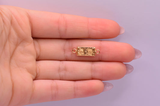 Herraje Dolar / 0.59 Gr / 2 Cm / Oro amarillo 18k