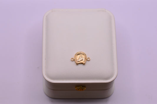 Herraje Herradura caballo diamantado / 0.83 Gr / 1.7 Cm / Oro amarillo 18k