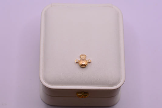 Herraje Bolsa dinero / 0.47 Gr / 1.3 Cm / Oro amarillo 18k