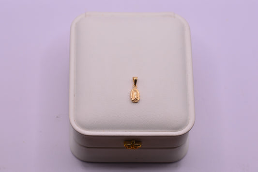 Dije Virgen guadalupe silueta / 0.29 Gr / 1.5 Cm / Oro amarillo 18k