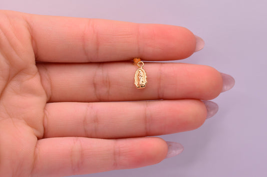 Dije Virgen guadalupe silueta / 0.29 Gr / 1.5 Cm / Oro amarillo 18k
