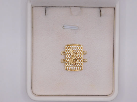 Herraje San miguel arcangel circones / 3,80 Gr / 2 Cm / Oro amarillo 18k