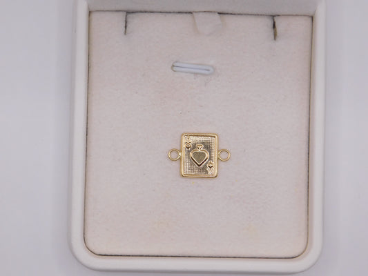 Herraje Carta As / 0,73 Gr / 1,4 Cm / Oro amarillo 18k