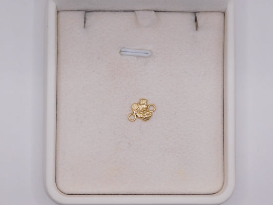 Herraje Tio rico / 0,25 Gr / 1 Cm / Oro amarillo 18k