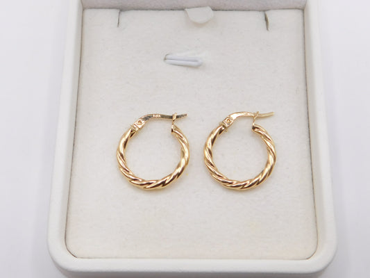 Candonga trillada / 1,55 Gr / 2 Cm / Oro amarillo 18k