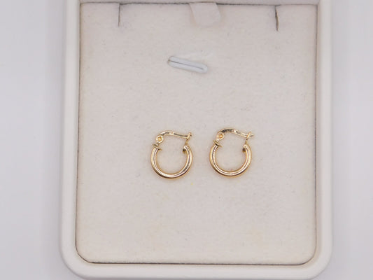 Candonga rayada / 1,22 Gr / 1,5 Cm / Oro amarillo 18k