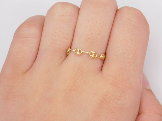 Anillo Gc / 0,44 Gr / Talla 4 / Oro amarillo 18k