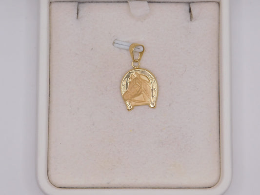 Dije Herradura caballo / 1,00 Gr / 2,5 Cm / Oro amarillo 18k